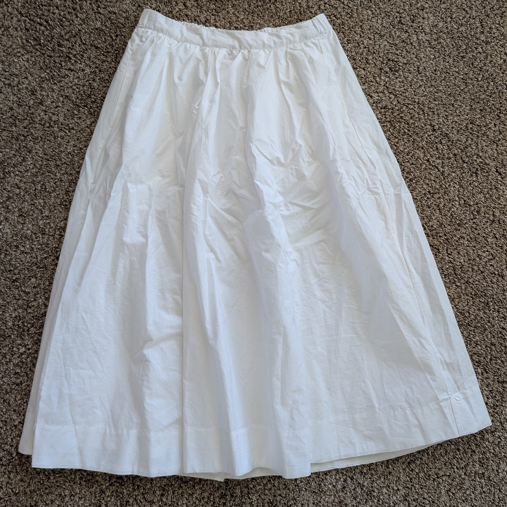Chic White A-Line Women's Skirt